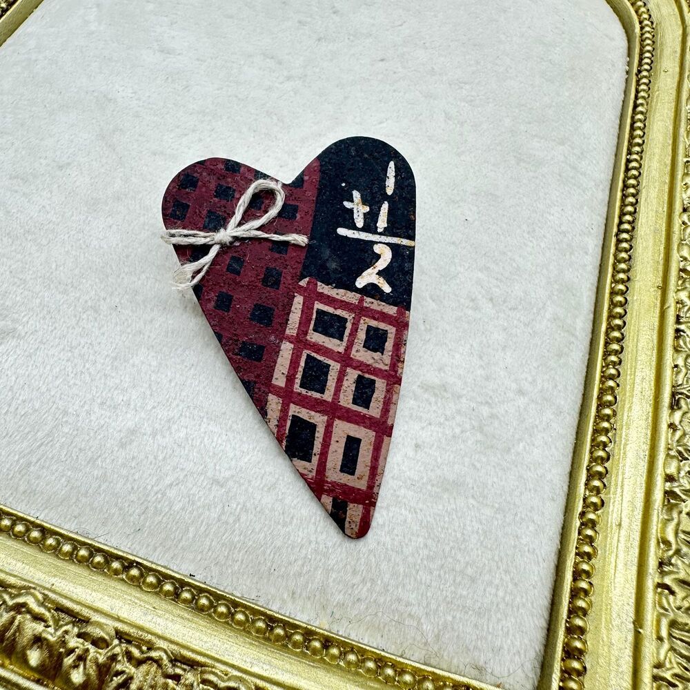 Vintage Jewelry Metal Country Craft Pin Brooch Math Teacher Pin
